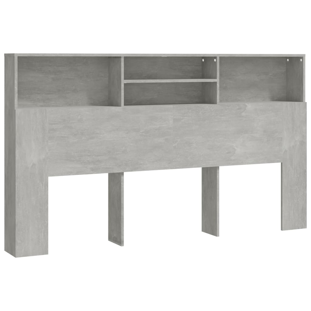 Modern Wooden Super King Size 1.8m Headboard Cabinet With Open Storage Shelves