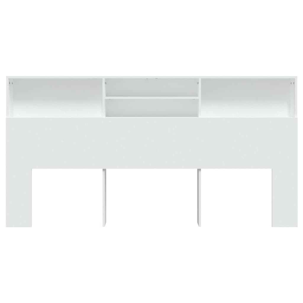 Modern Wooden Emperor Size 2m Headboard With Open Storage Compartments Wood