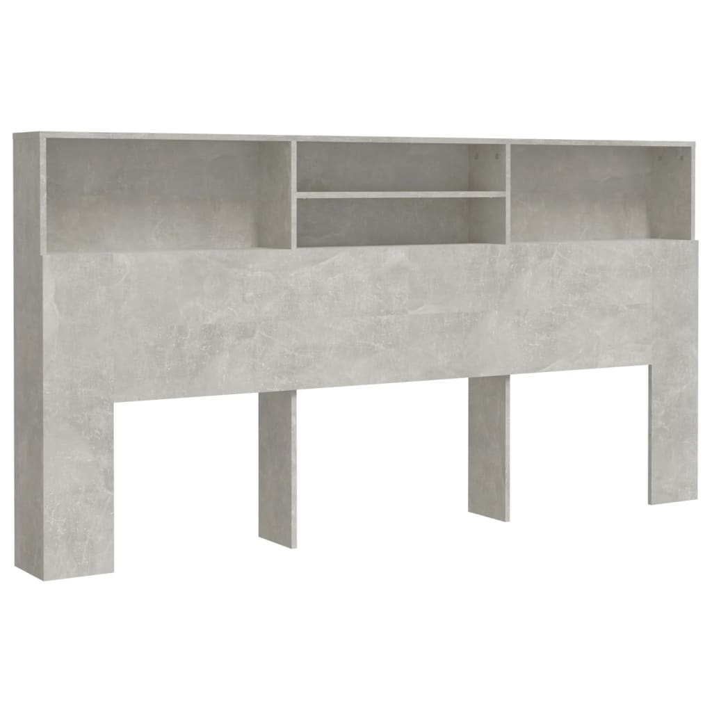 Modern Wooden Emperor Size 2m Headboard With Open Storage Compartments Wood
