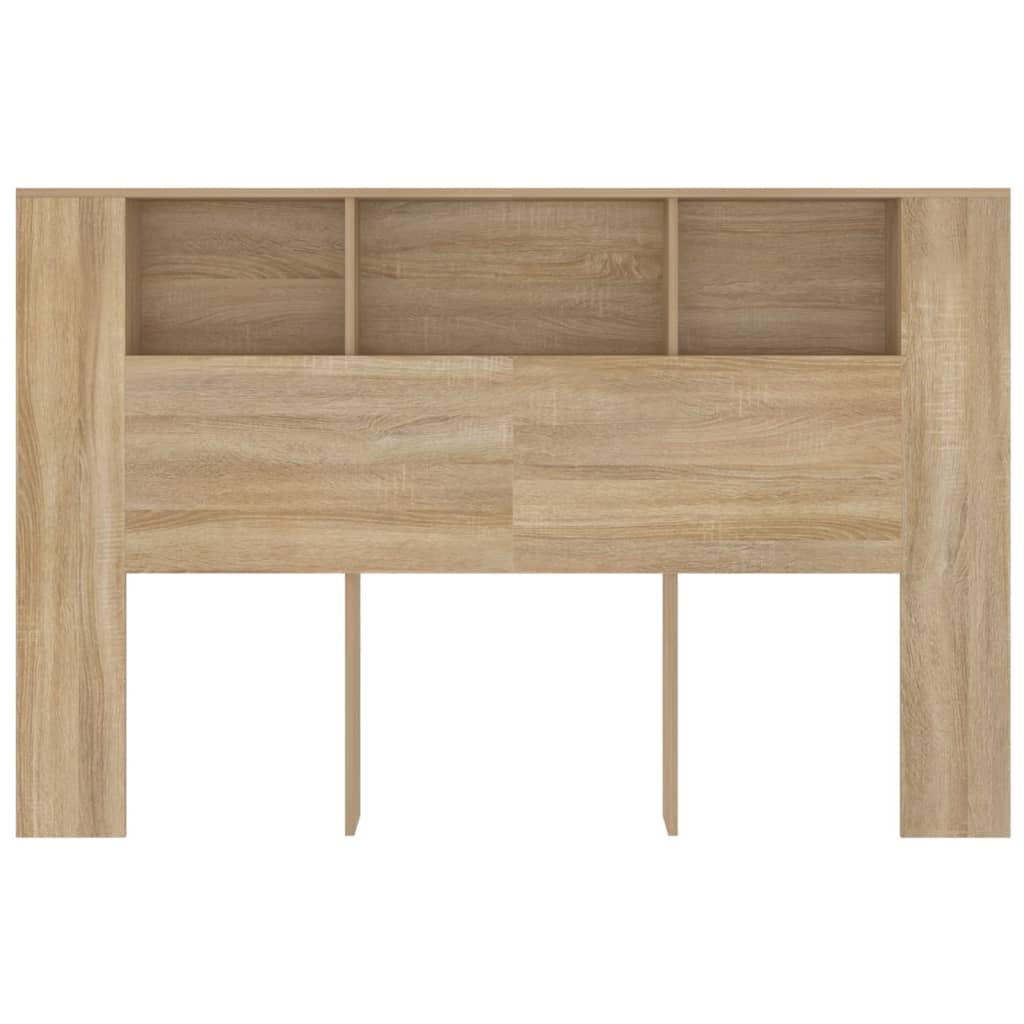 Modern Wooden Queen Size 1.6m Bed Headboard With Open Storage Compartments