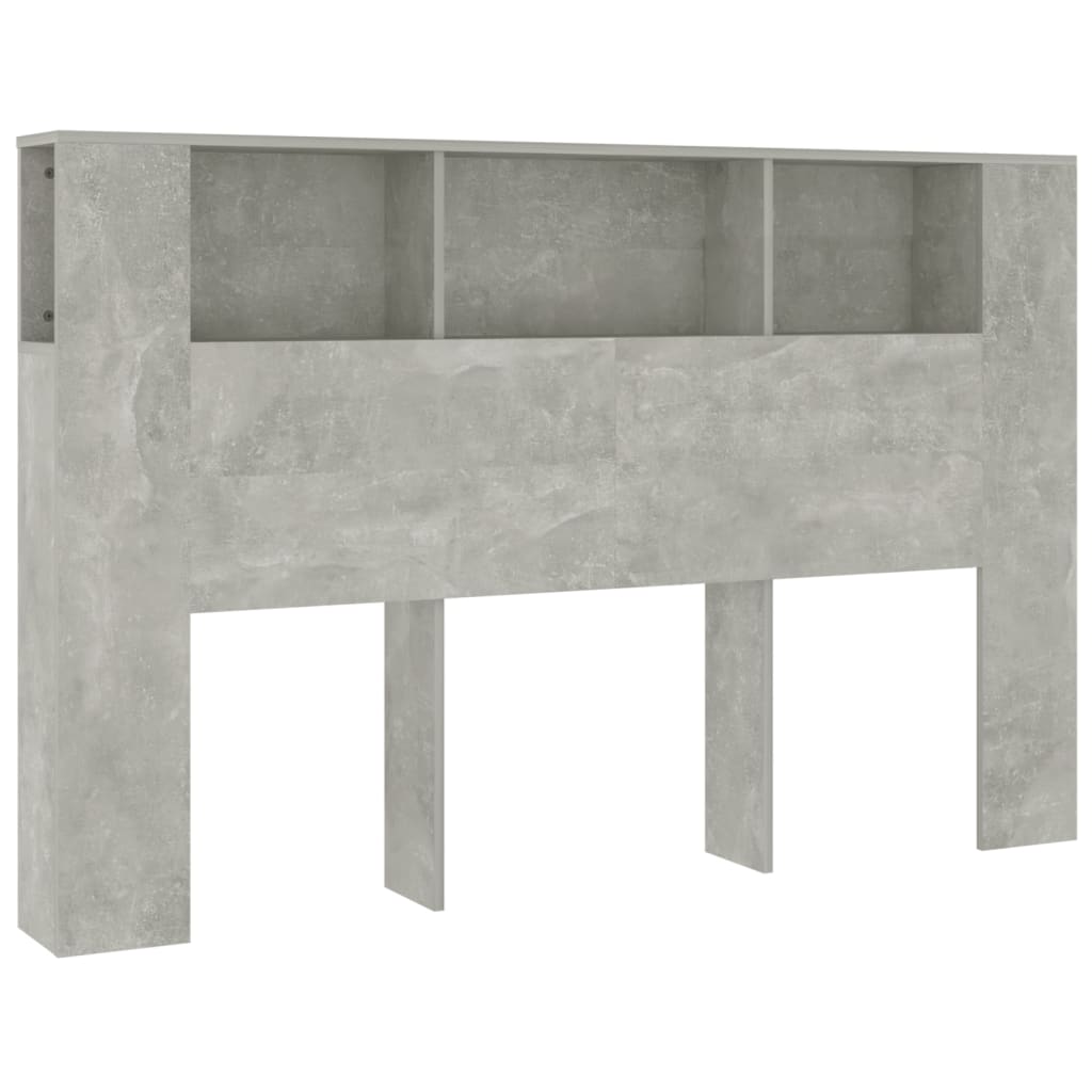 Modern Wooden Queen Size 1.6m Bed Headboard With Open Storage Compartments