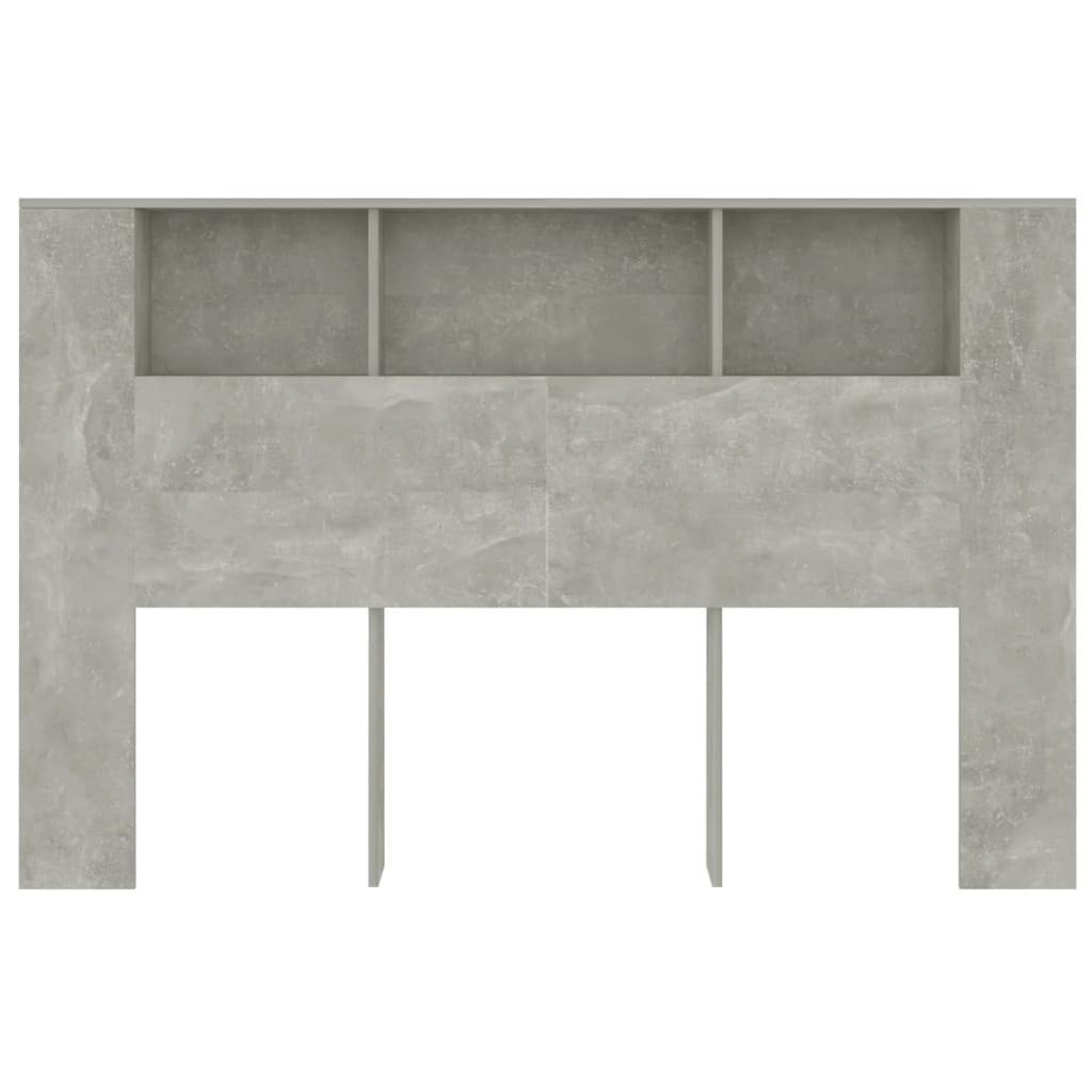 Modern Wooden Queen Size 1.6m Bed Headboard With Open Storage Compartments