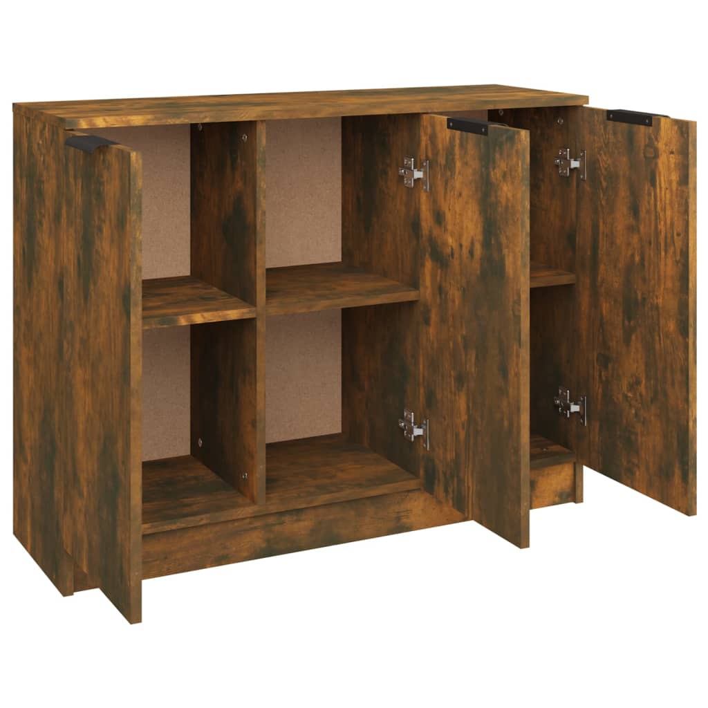 Modern Wooden 3 Door Sideboard Storage Cabinet Wood Dining Room Unit