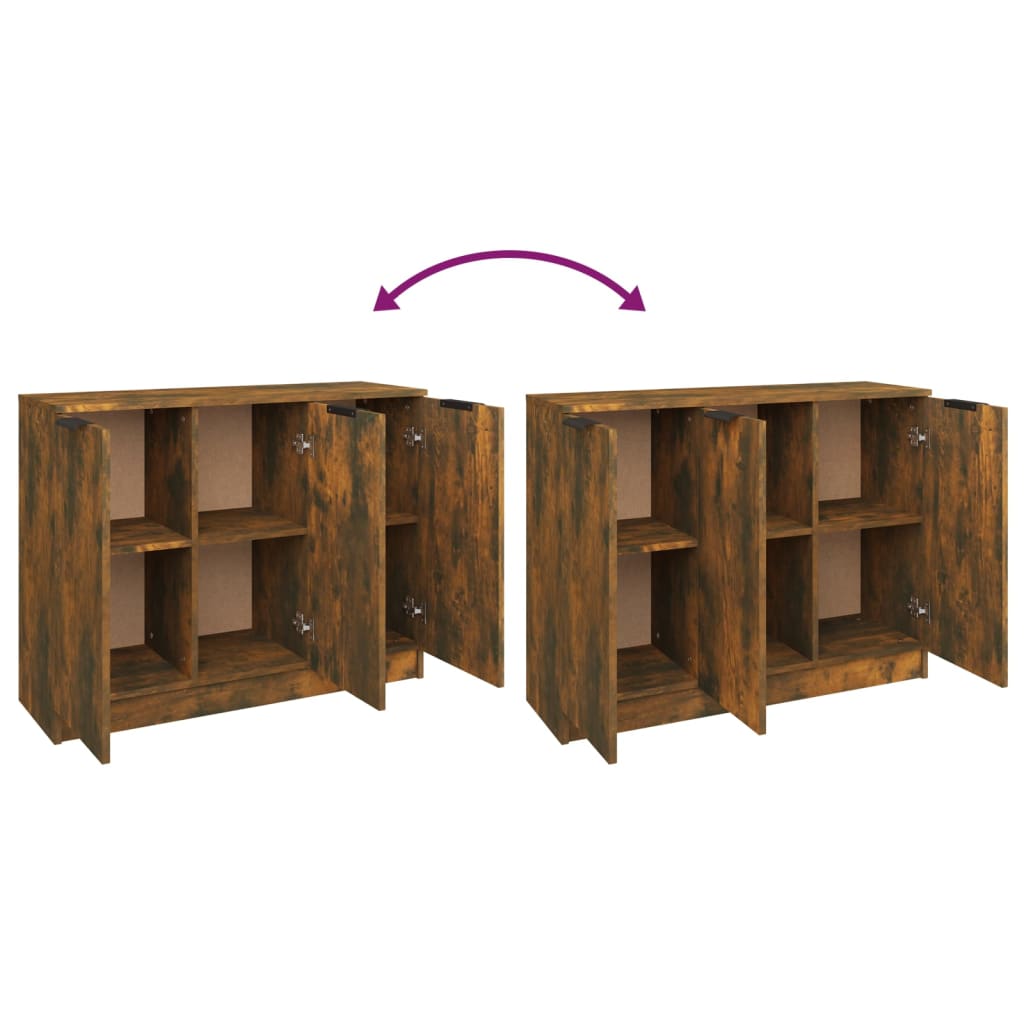 Modern Wooden 3 Door Sideboard Storage Cabinet Wood Dining Room Unit
