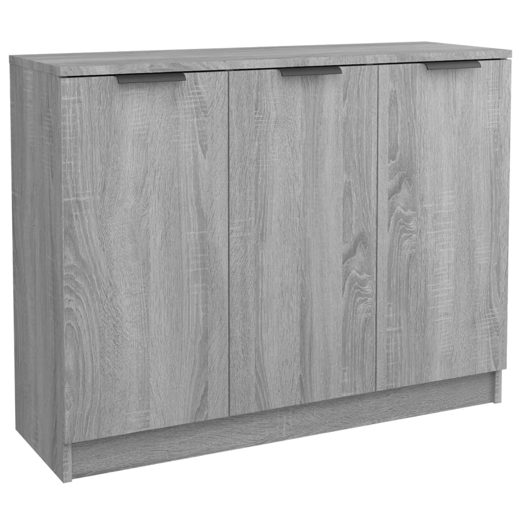 Modern Wooden 3 Door Sideboard Storage Cabinet Wood Dining Room Unit