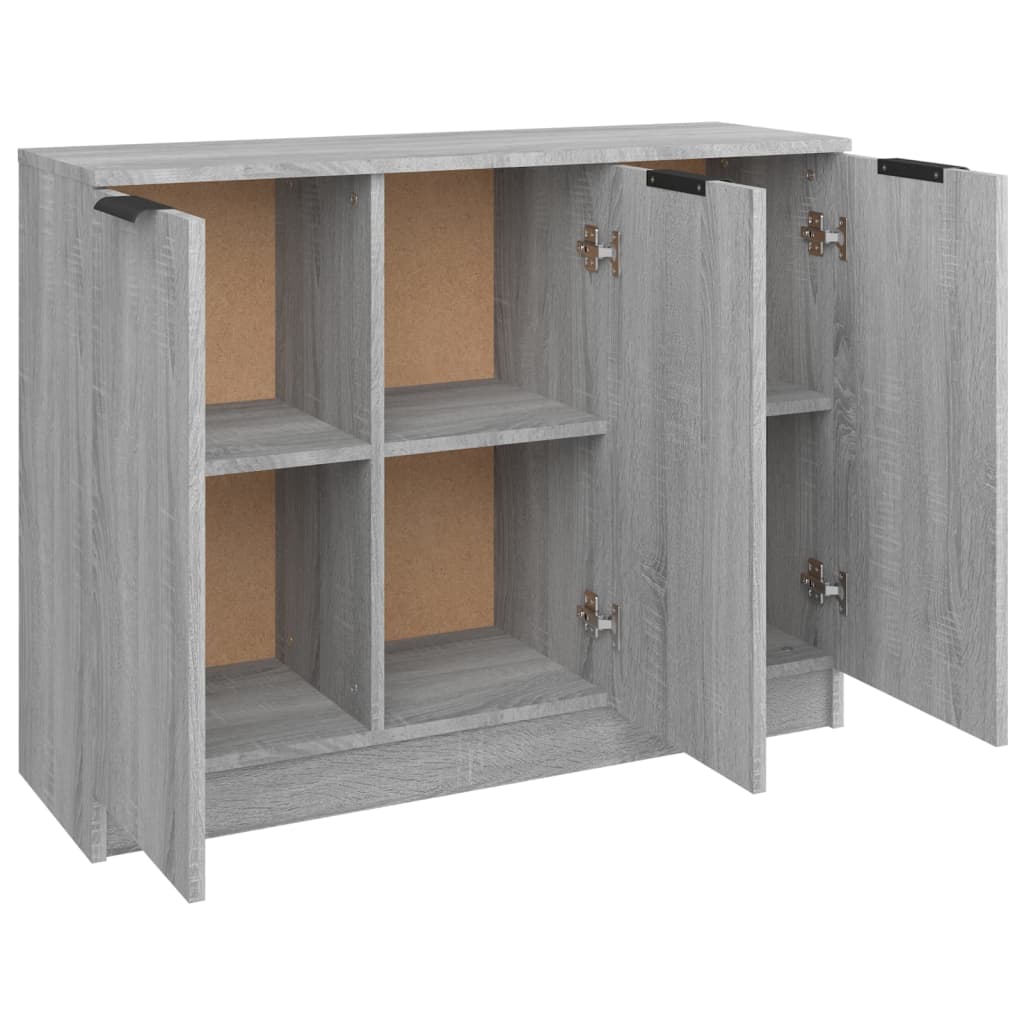 Modern Wooden 3 Door Sideboard Storage Cabinet Wood Dining Room Unit