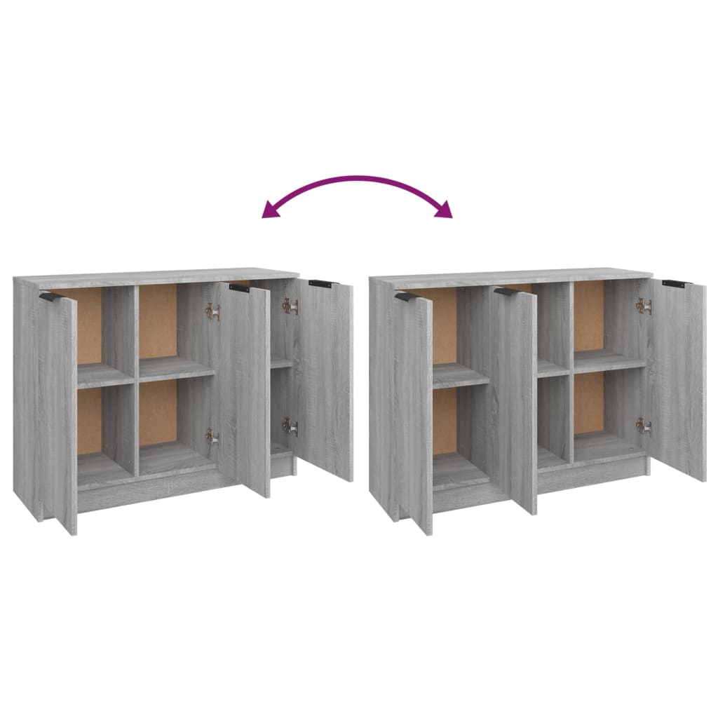 Modern Wooden 3 Door Sideboard Storage Cabinet Wood Dining Room Unit