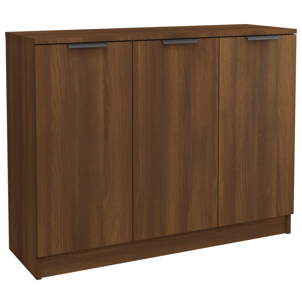 Modern Wooden 3 Door Sideboard Storage Cabinet Wood Dining Room Unit