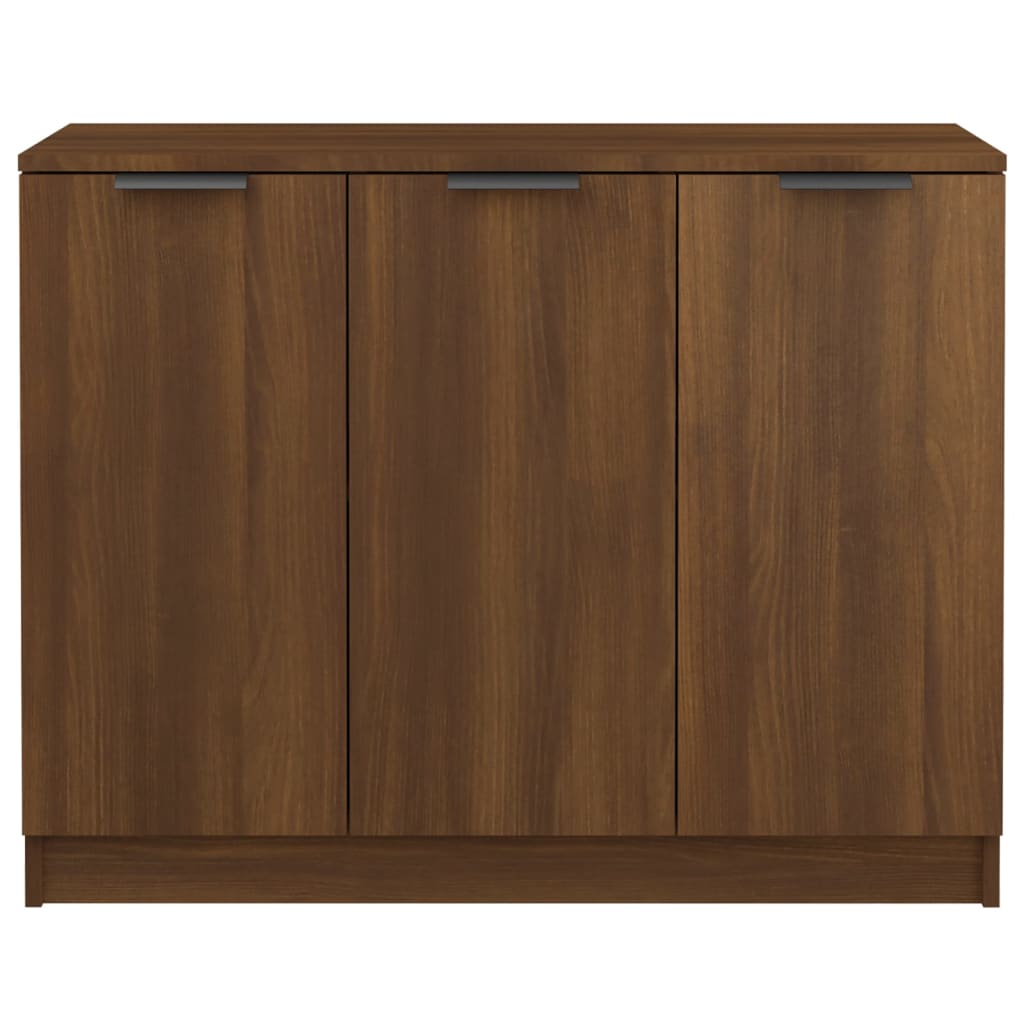 Modern Wooden 3 Door Sideboard Storage Cabinet Wood Dining Room Unit