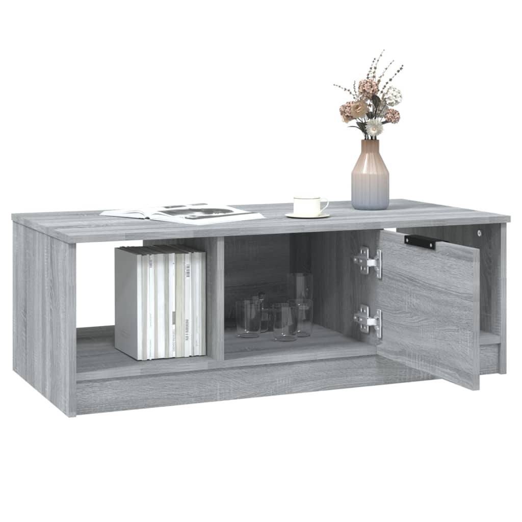 Coffee Table Grey Sonoma 102x50x36 cm Engineered Wood