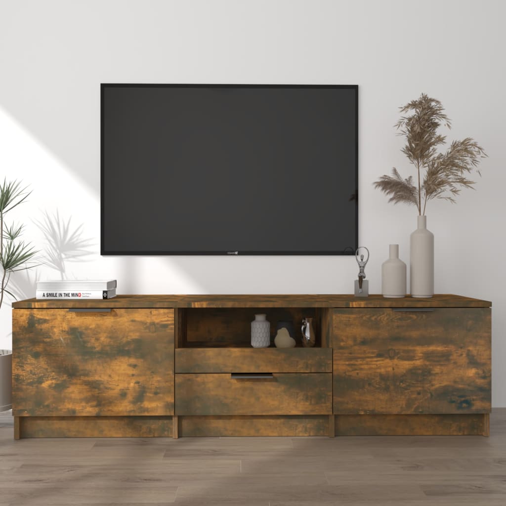 Modern Wooden 55 Inch TV Tele Stand Unit Cabinet With 3 Storage Drawers