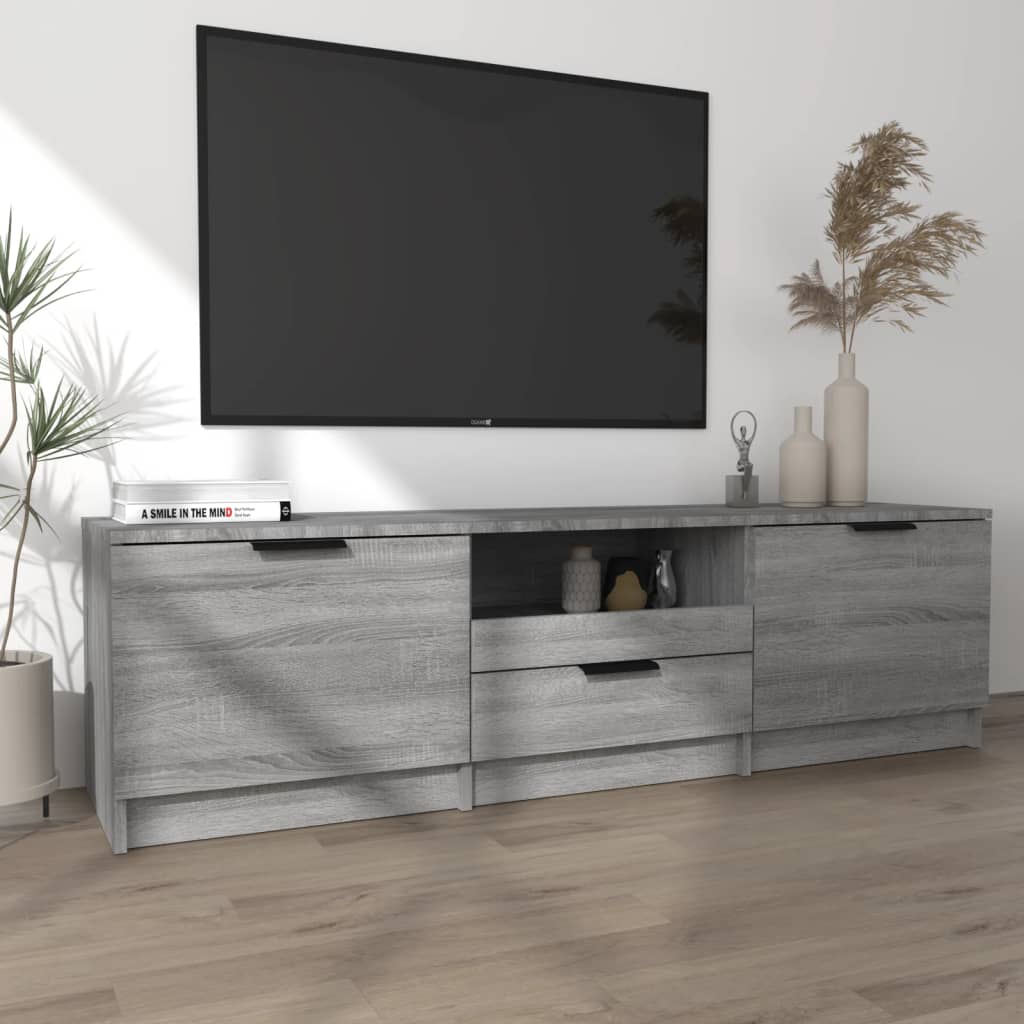 Modern Wooden 55 Inch TV Tele Stand Unit Cabinet With 3 Storage Drawers