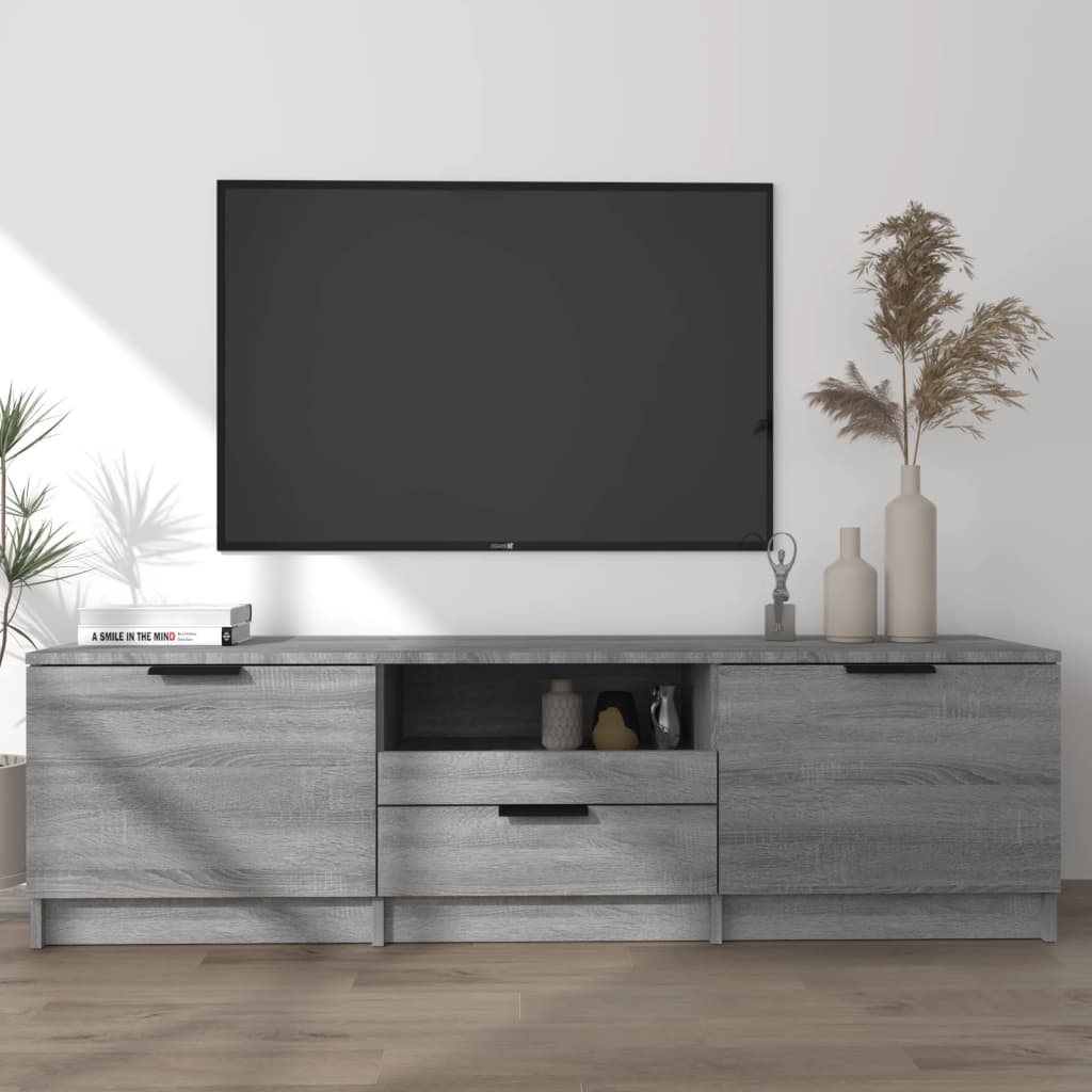 Modern Wooden 55 Inch TV Tele Stand Unit Cabinet With 3 Storage Drawers