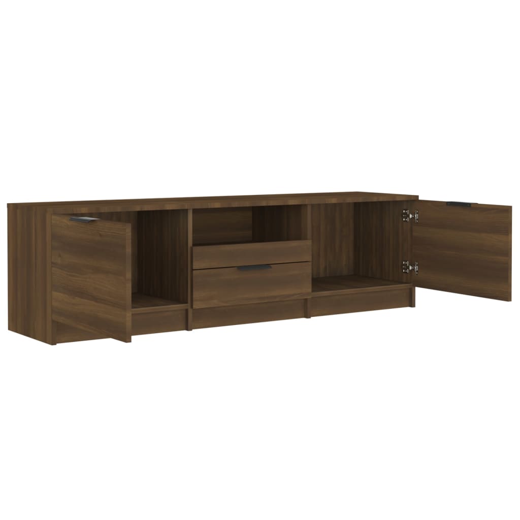 Modern Wooden 55 Inch TV Tele Stand Unit Cabinet With 3 Storage Drawers