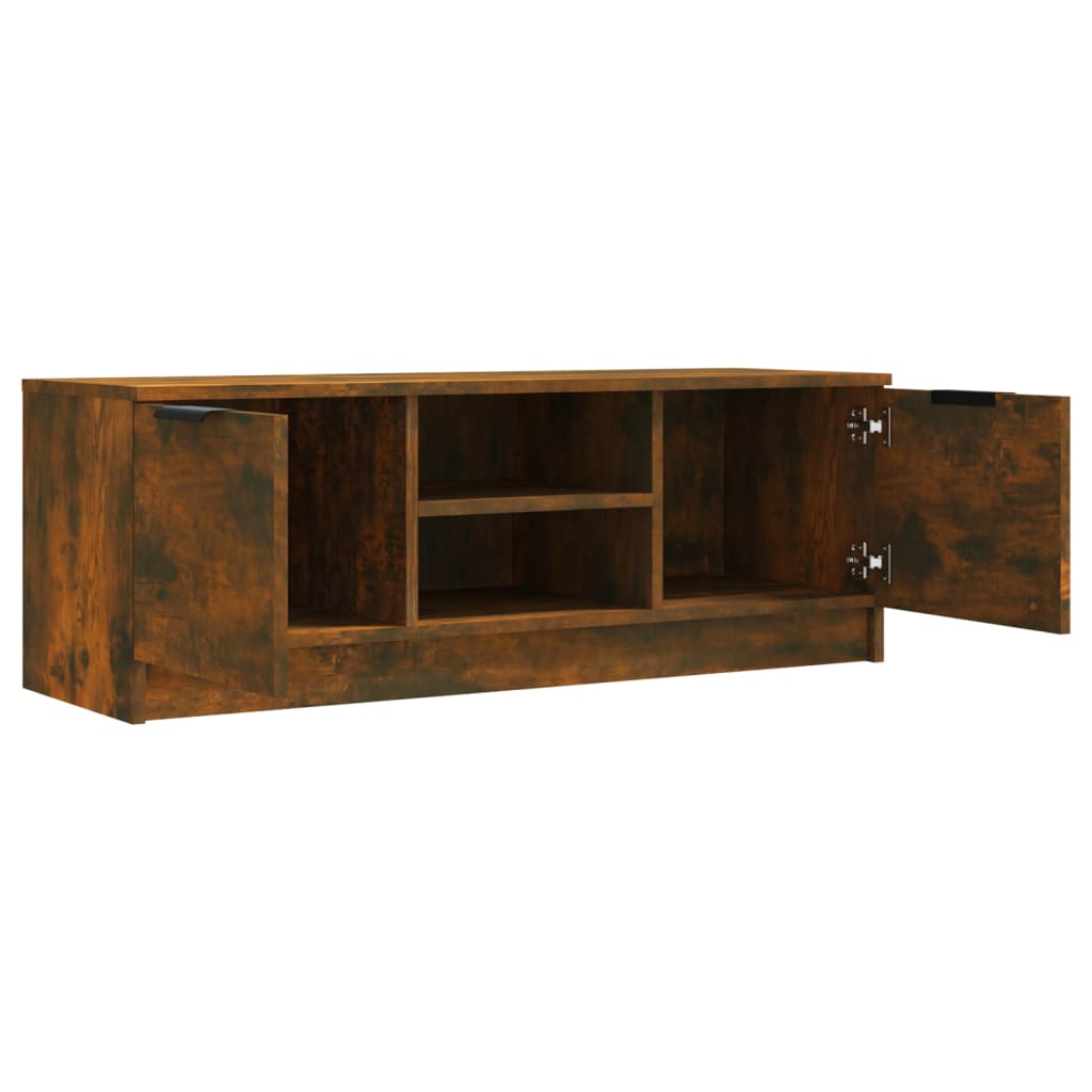 Modern Wooden 40 Inch TV Tele Stand Unit Cabinet With With 2 Doors & Open Shelves