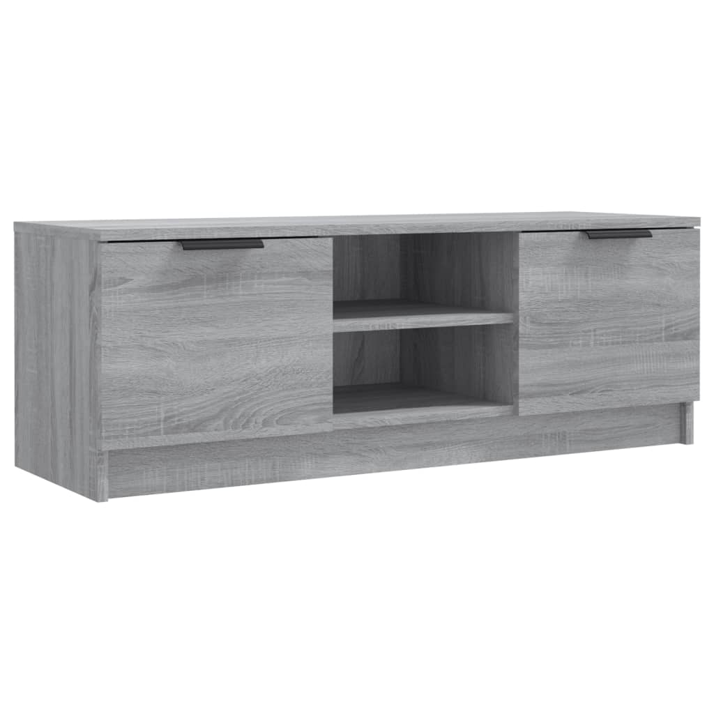 Modern Wooden 40 Inch TV Tele Stand Unit Cabinet With With 2 Doors & Open Shelves