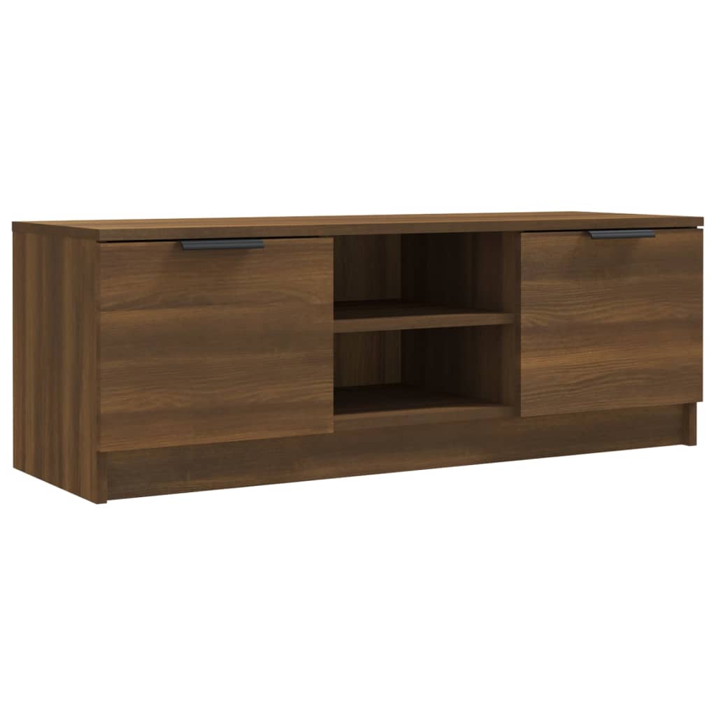 Modern Wooden 40 Inch TV Tele Stand Unit Cabinet With With 2 Doors & Open Shelves