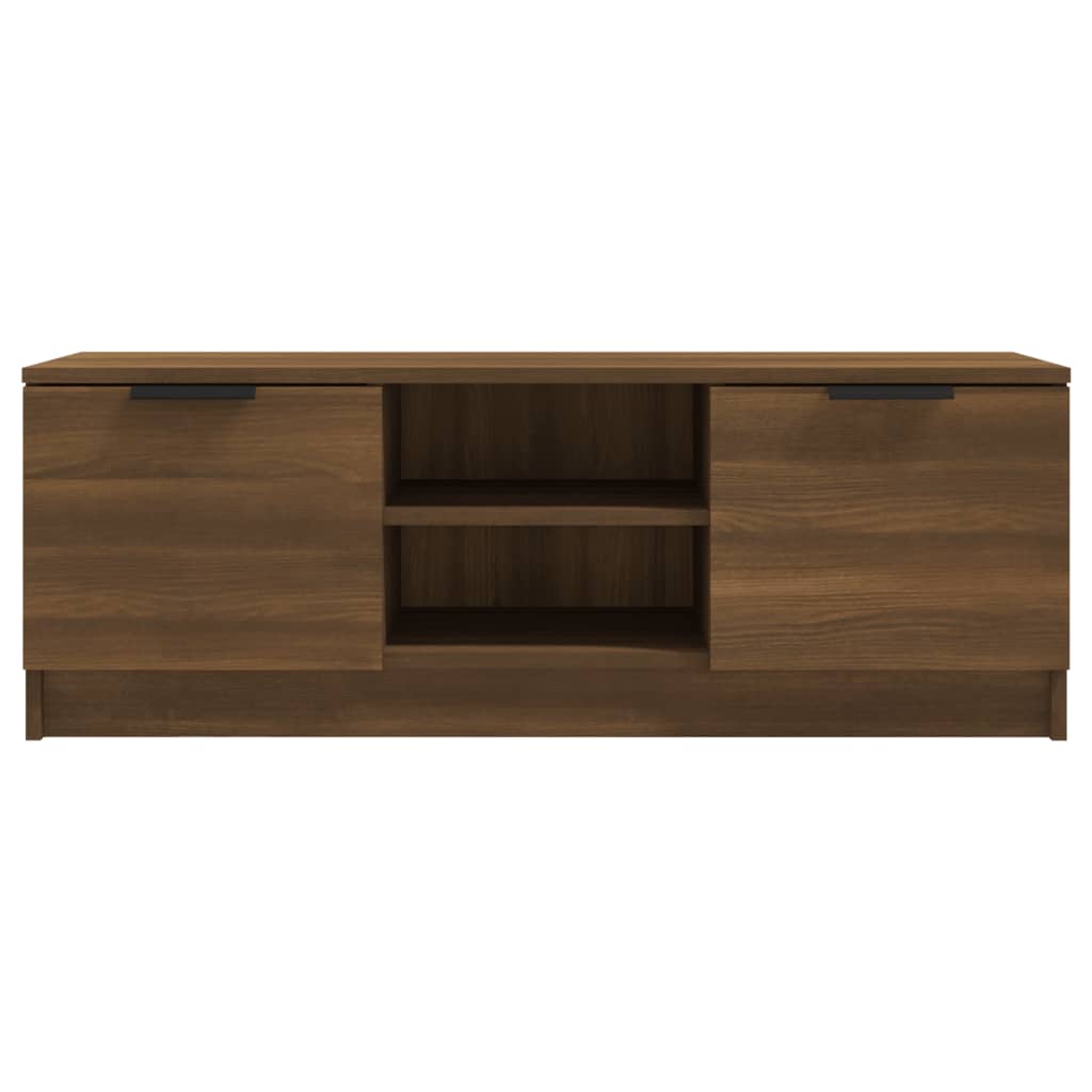 Modern Wooden 40 Inch TV Tele Stand Unit Cabinet With With 2 Doors & Open Shelves