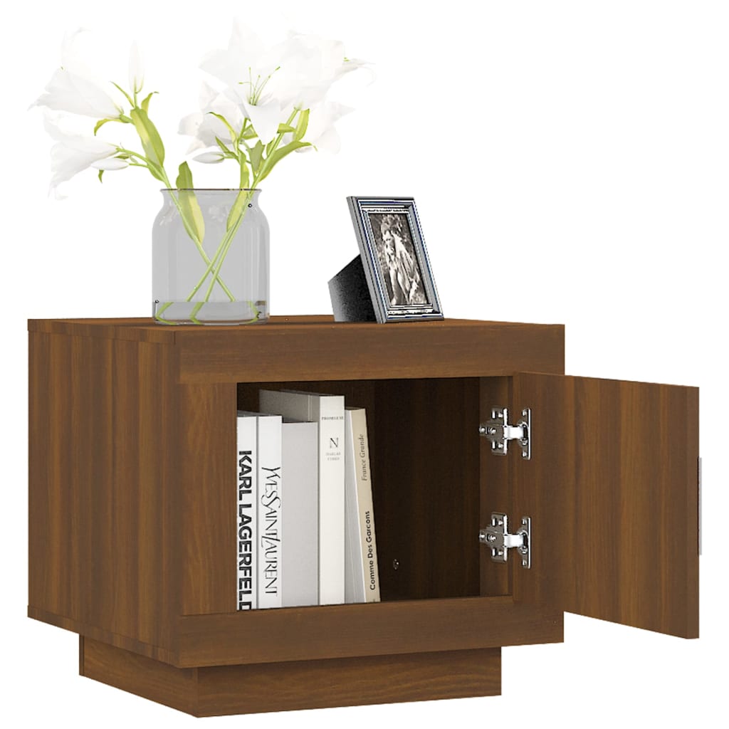 Coffee Table Brown Oak 51x50x45 cm Engineered Wood