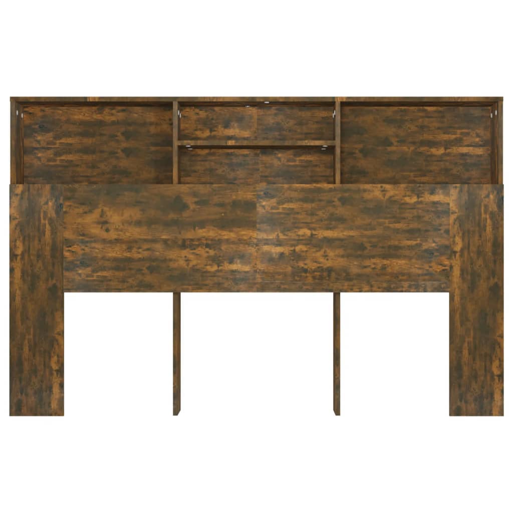Modern Wooden Queen Size 1.6m Bed Headboard With Open Storage Compartments
