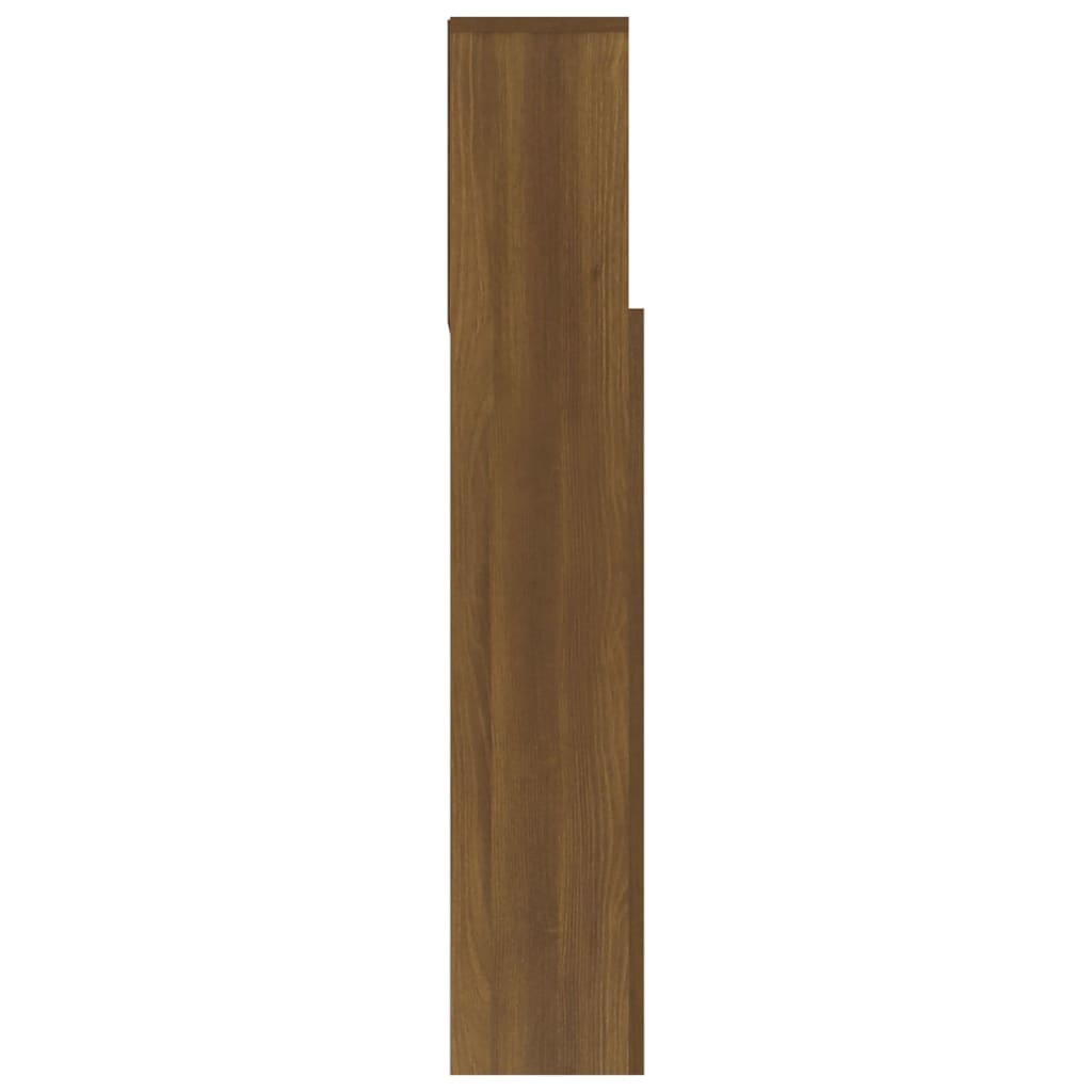 Modern Wooden Super King Size 1.8m Headboard Cabinet With Open Storage Shelves