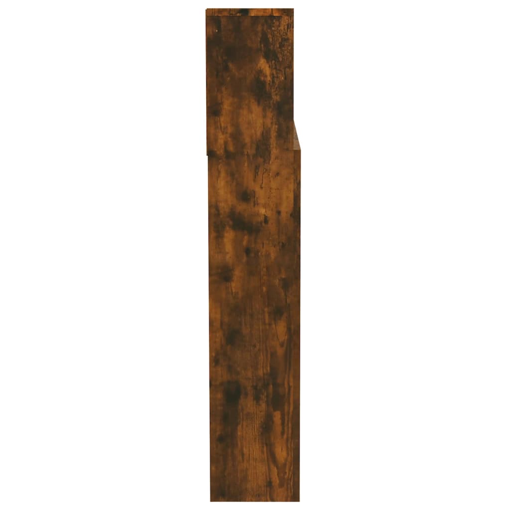 Modern Wooden Emperor Size 2m Headboard With Open Storage Compartments Wood