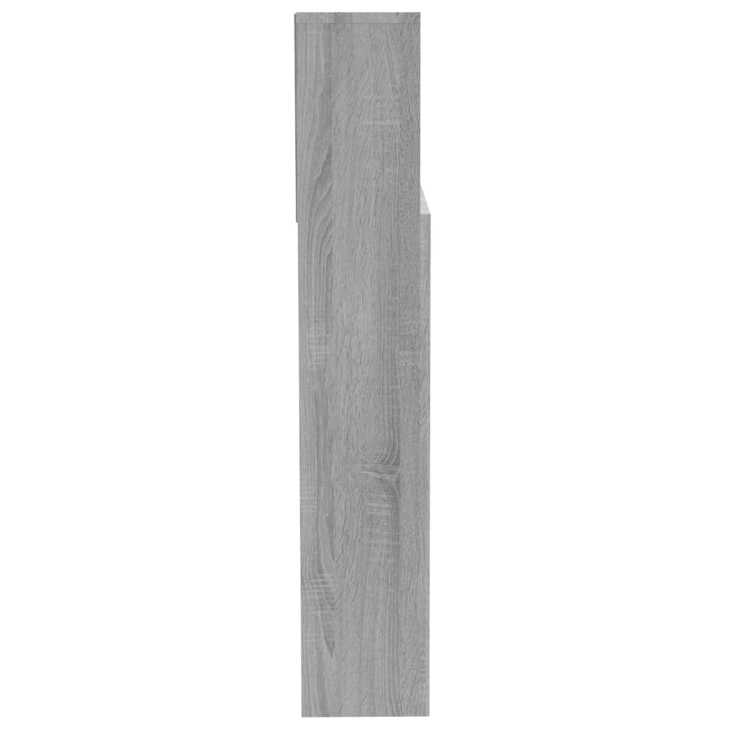 Modern Wooden Emperor Size 2m Headboard With Open Storage Compartments Wood