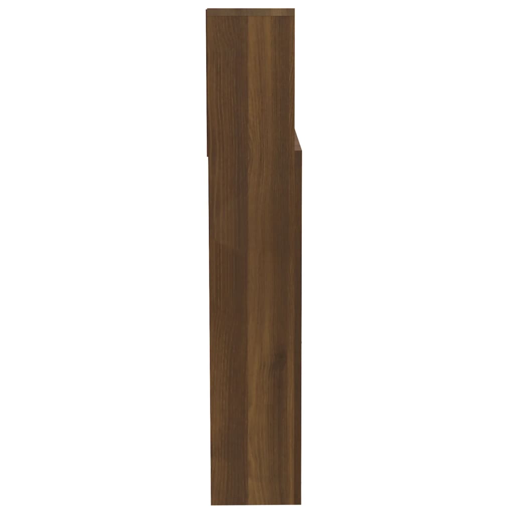 Modern Wooden Emperor Size 2m Headboard With Open Storage Compartments Wood