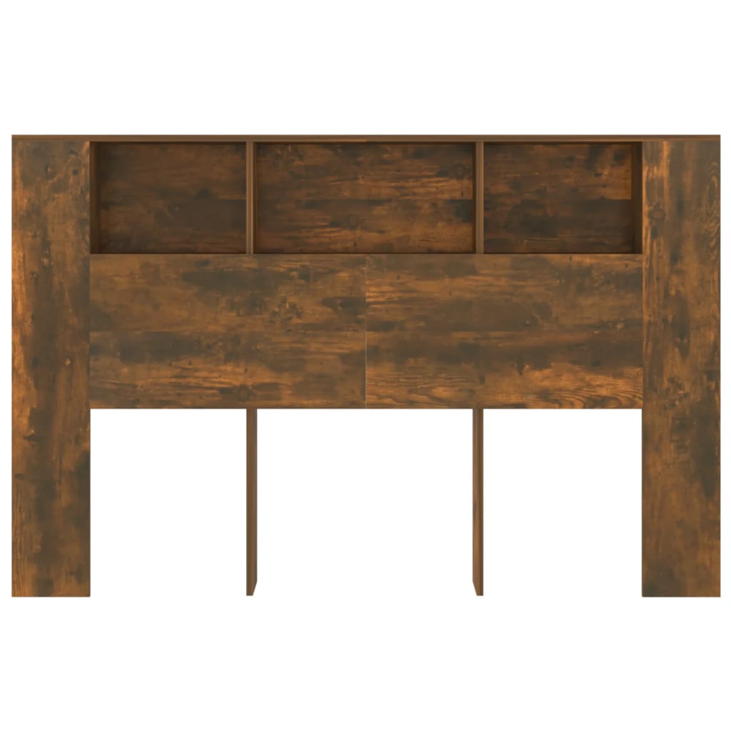 Modern Wooden Queen Size 1.6m Bed Headboard With Open Storage Compartments