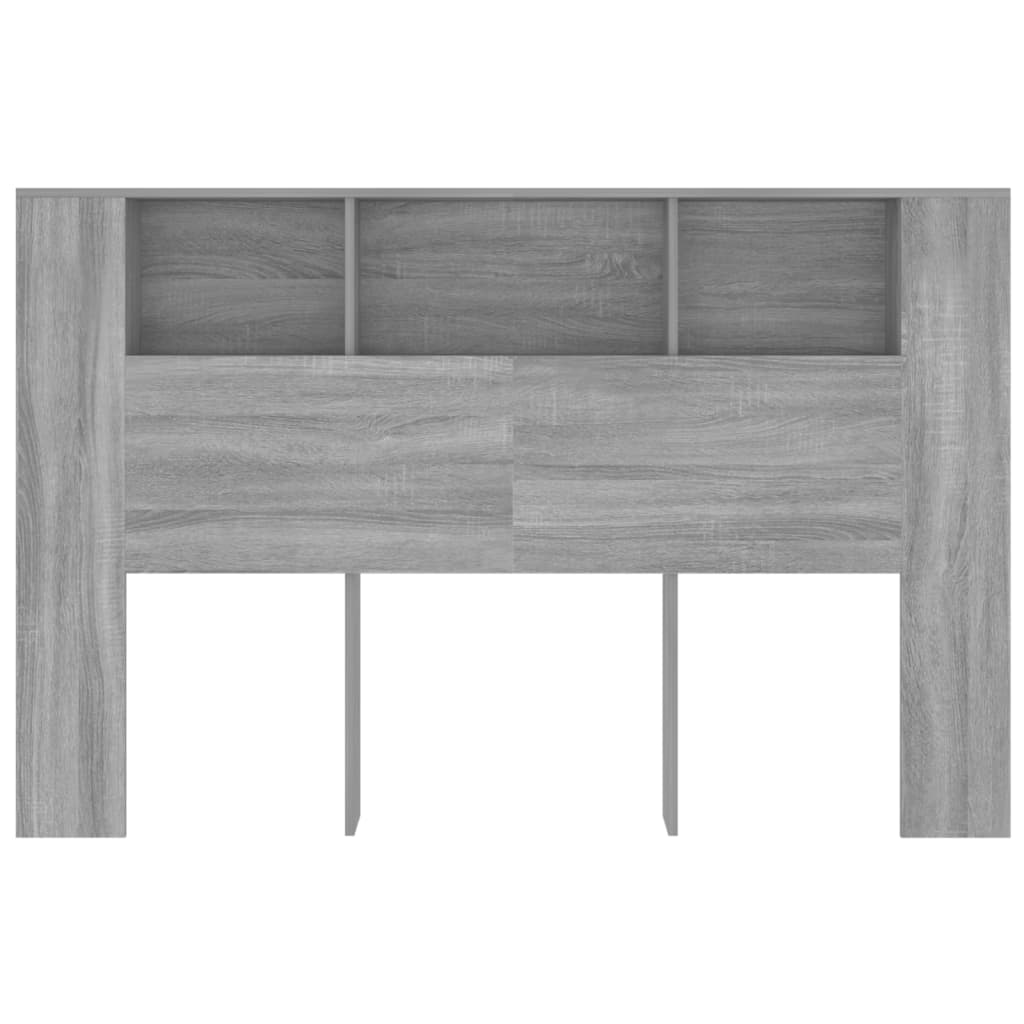 Modern Wooden Queen Size 1.6m Bed Headboard With Open Storage Compartments
