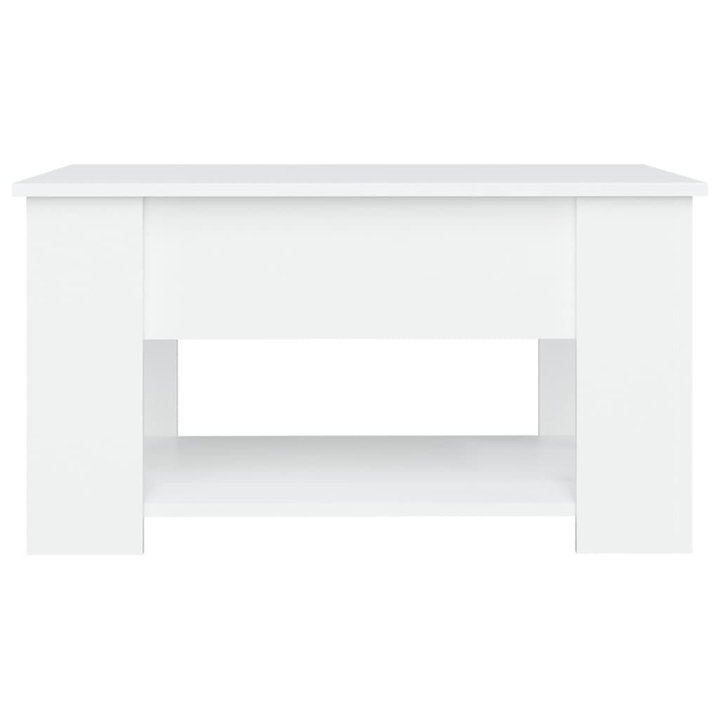 Modern Wooden Living Room Coffee Table With Lift Top Design & Storage Shelf Wood