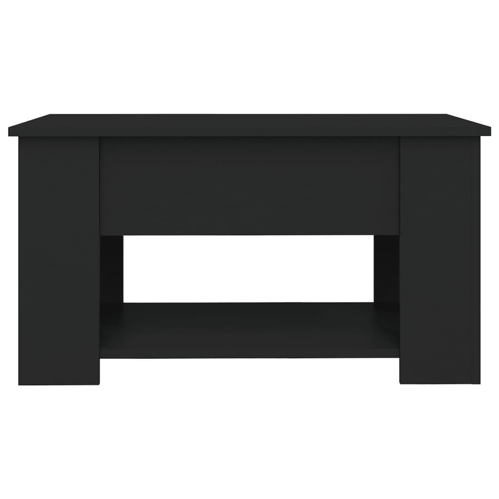 Modern Wooden Living Room Coffee Table With Lift Top Design & Storage Shelf Wood