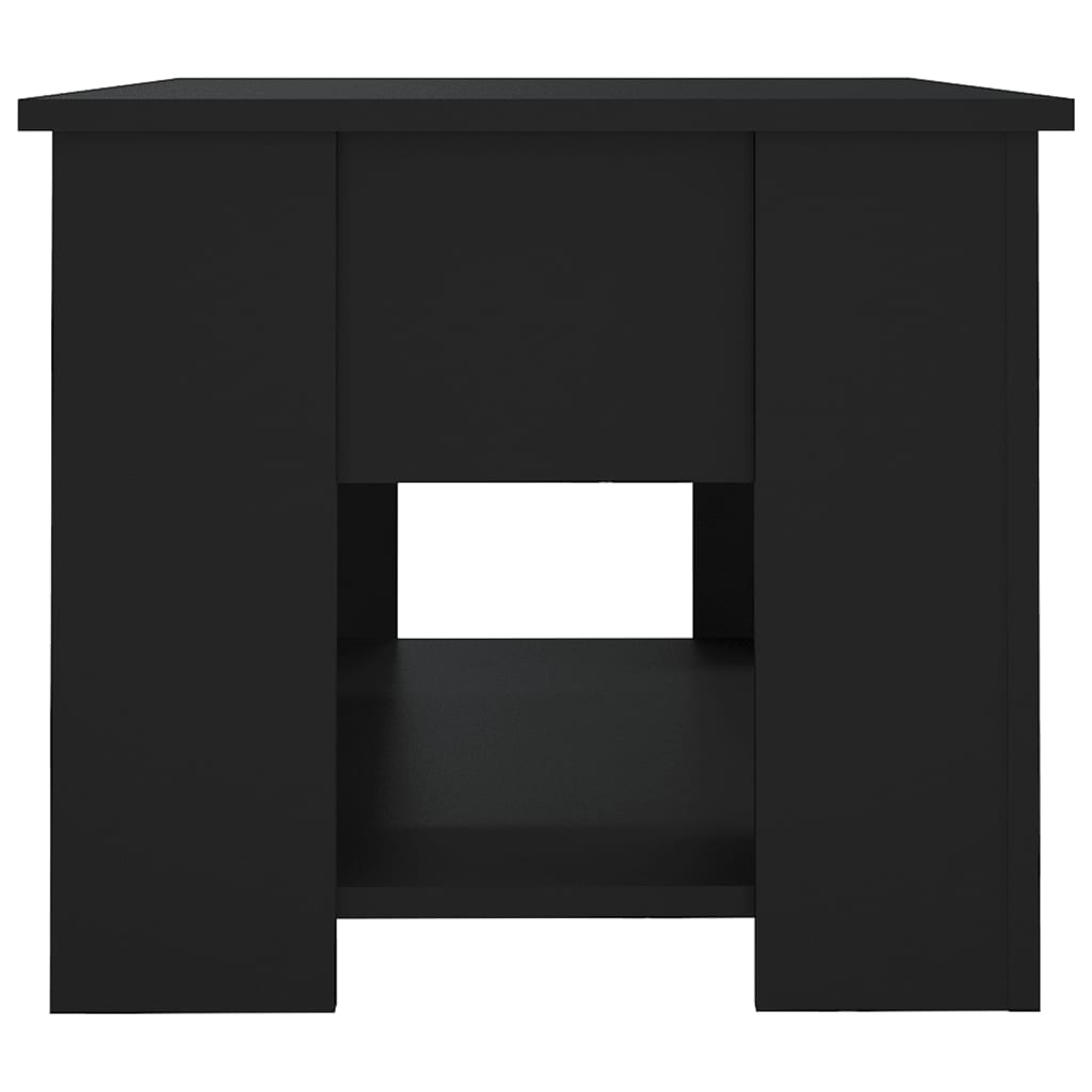 Modern Wooden Living Room Coffee Table With Lift Top Design & Storage Shelf Wood