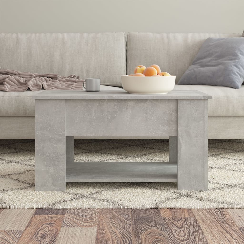 Modern Wooden Living Room Coffee Table With Lift Top Design & Storage Shelf Wood