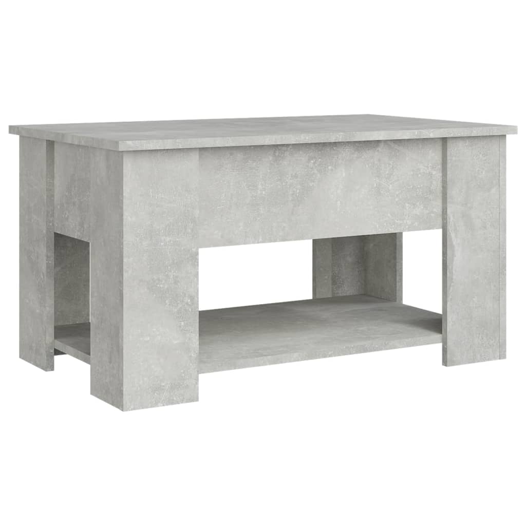 Modern Wooden Living Room Coffee Table With Lift Top Design & Storage Shelf Wood