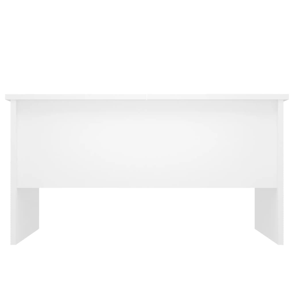 Coffee Table White 80x50x42.5 cm Engineered Wood