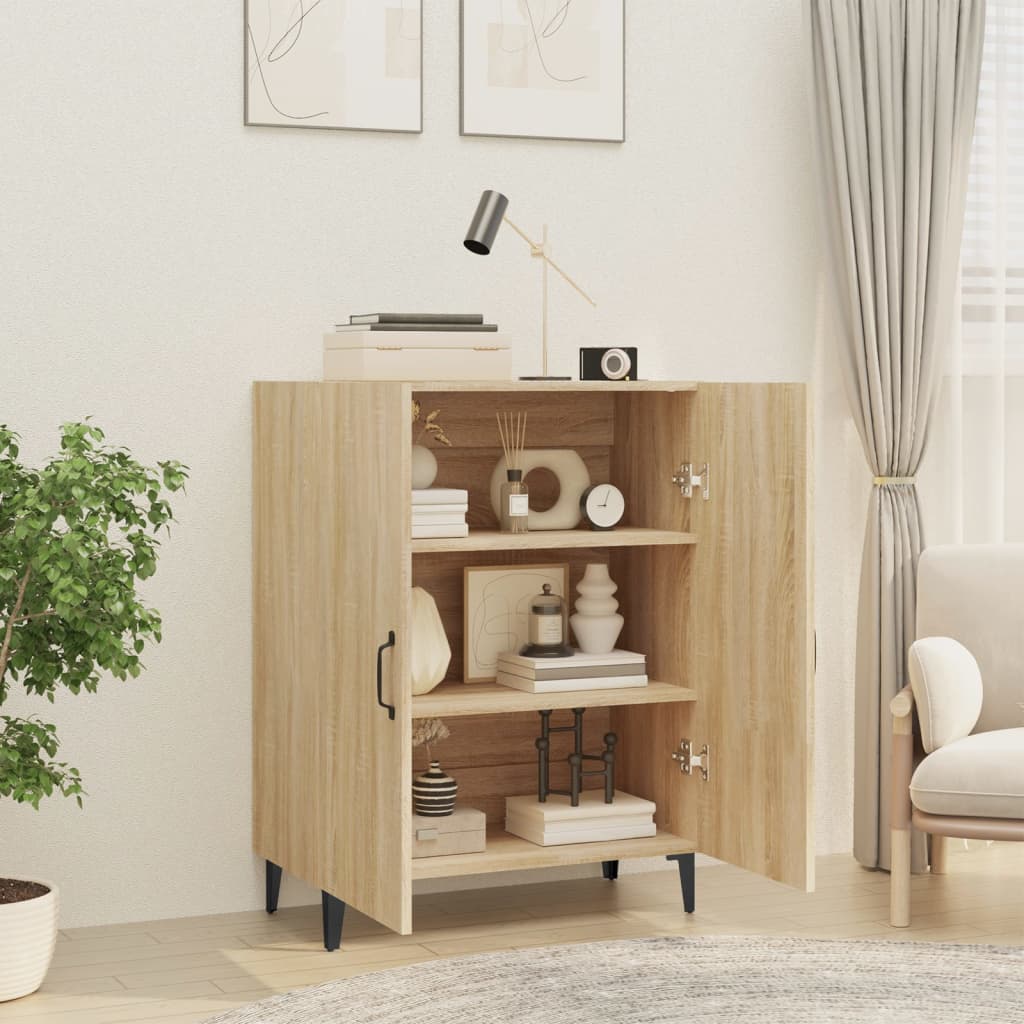 Modern Wooden 2 Door Home Sideboard Storage Cabinet Wood Dining Room Unit
