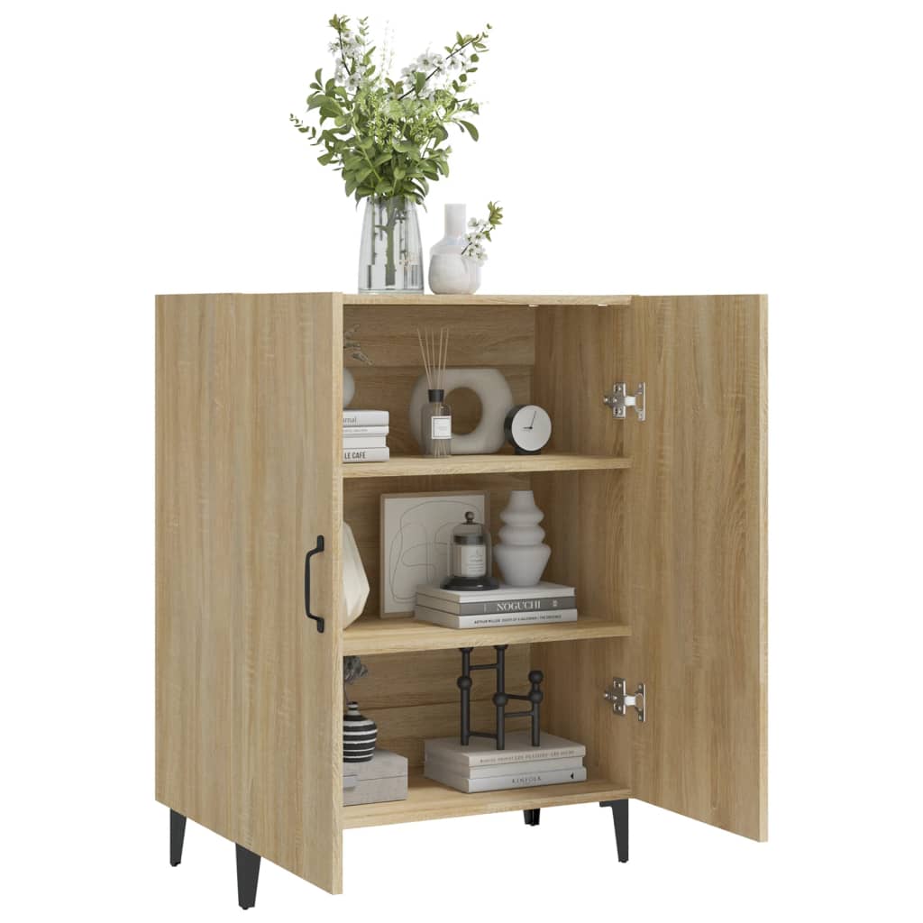 Modern Wooden 2 Door Home Sideboard Storage Cabinet Wood Dining Room Unit