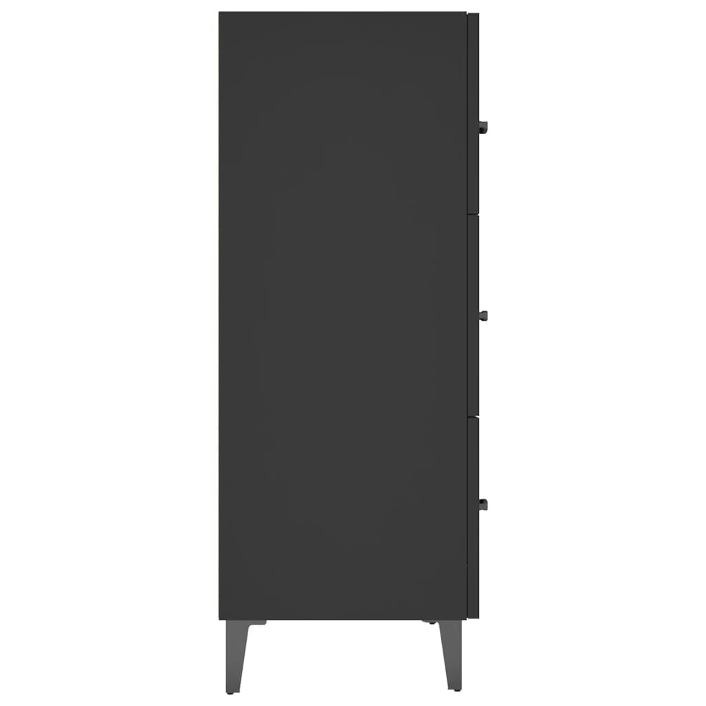 Sideboard Black 69.5x34x90 cm Engineered Wood
