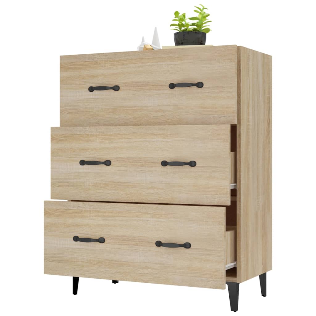 Sideboard Sonoma Oak 69.5x34x90 cm Engineered Wood
