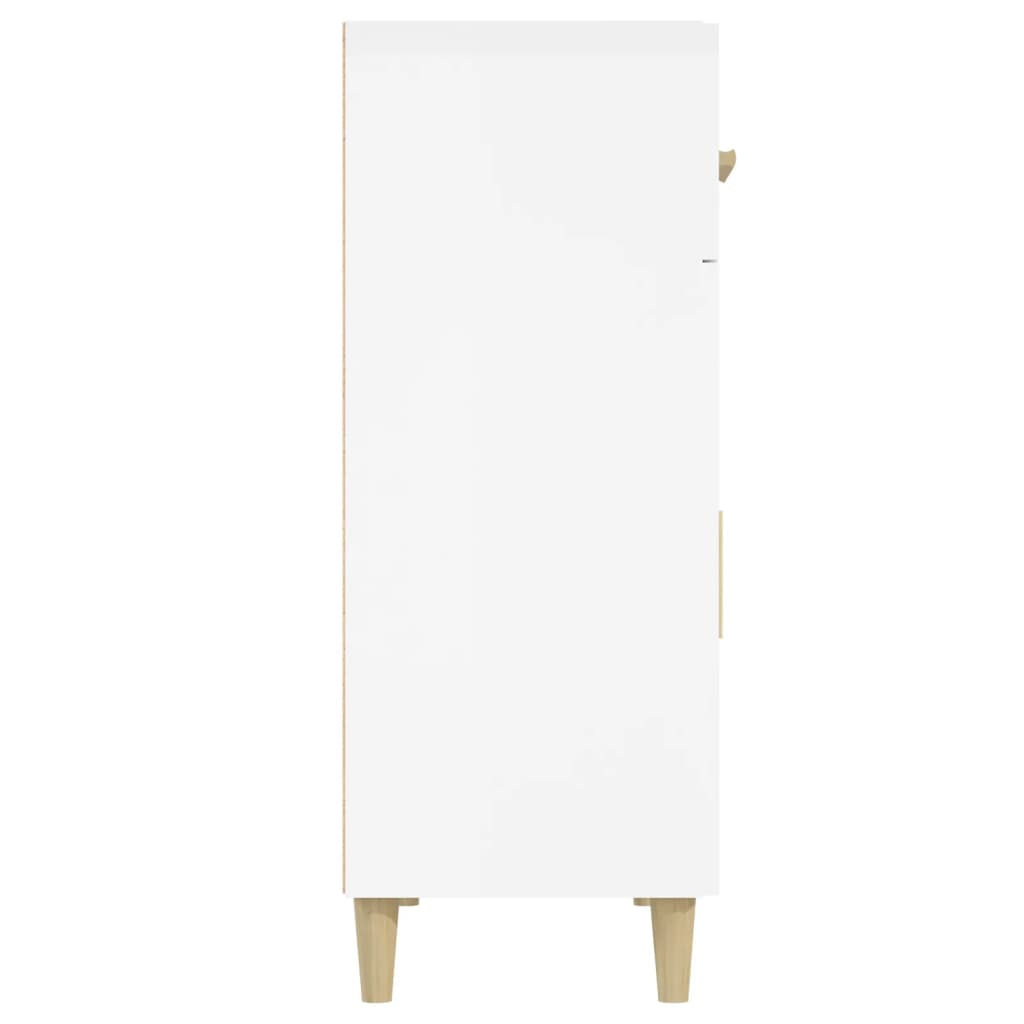 Sideboard High Gloss White 69.5x34x90 cm Engineered Wood