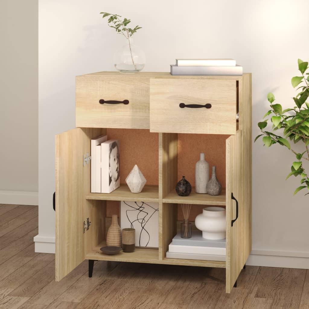 Sideboard Sonoma Oak 69.5x34x90 cm Engineered Wood