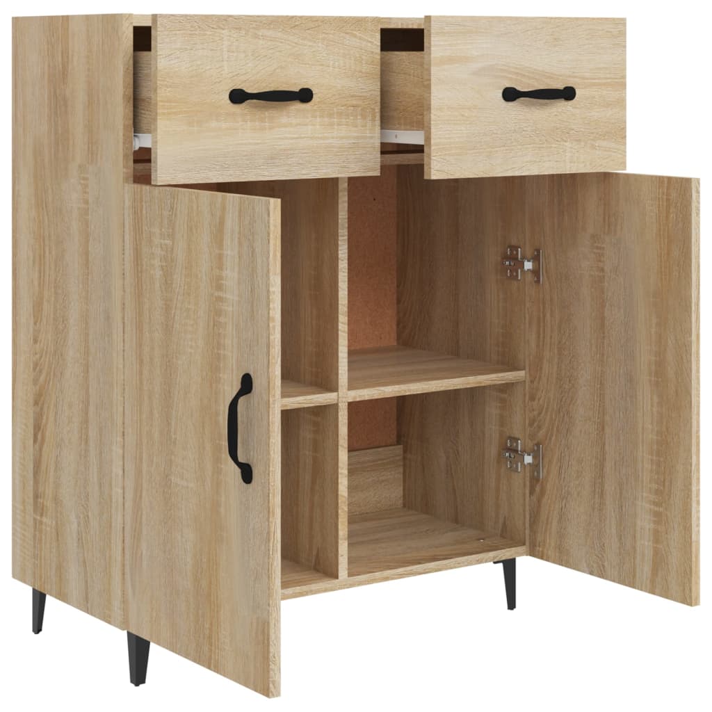Sideboard Sonoma Oak 69.5x34x90 cm Engineered Wood