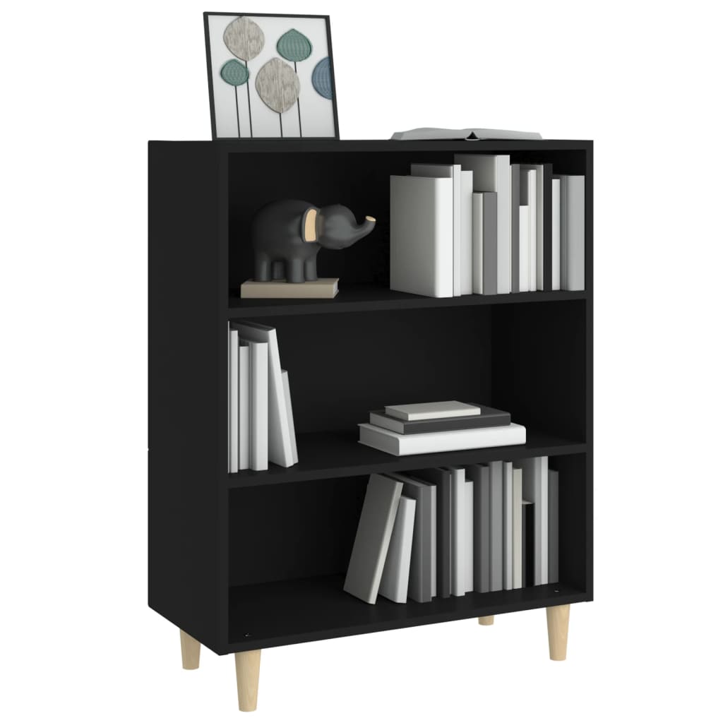 Sideboard Black 69.5x32.5x90 cm Engineered Wood