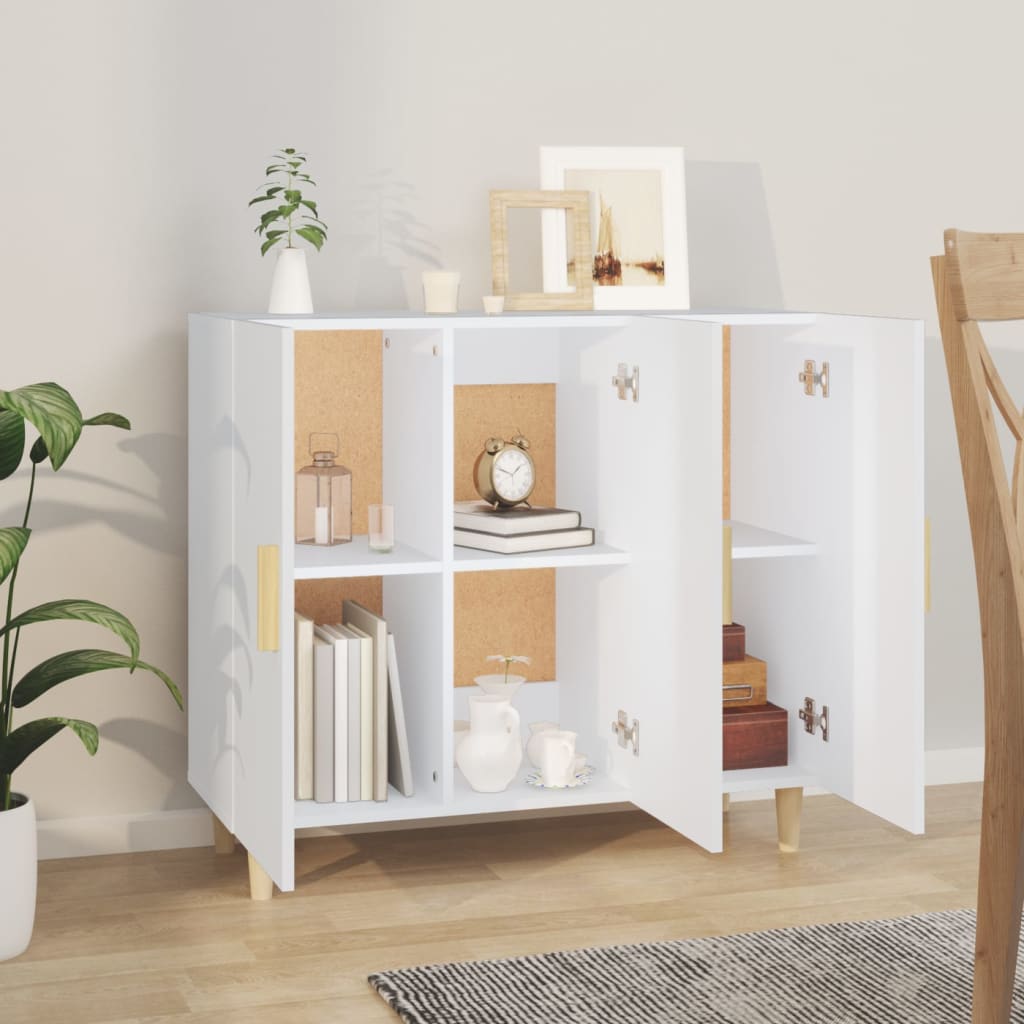 Modern Wooden 3 Door Home Sideboard Storage Cabinet Dining Room Wood Unit