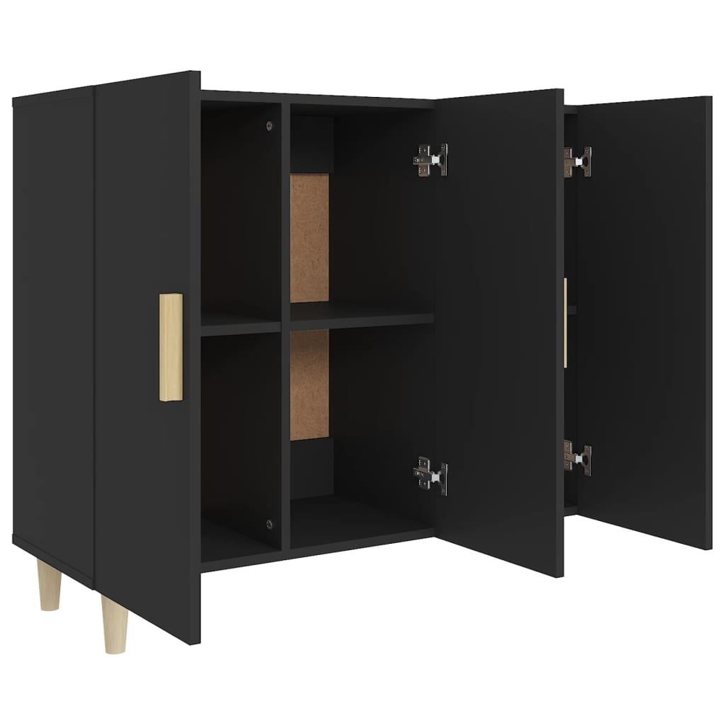 Modern Wooden 3 Door Home Sideboard Storage Cabinet Dining Room Wood Unit