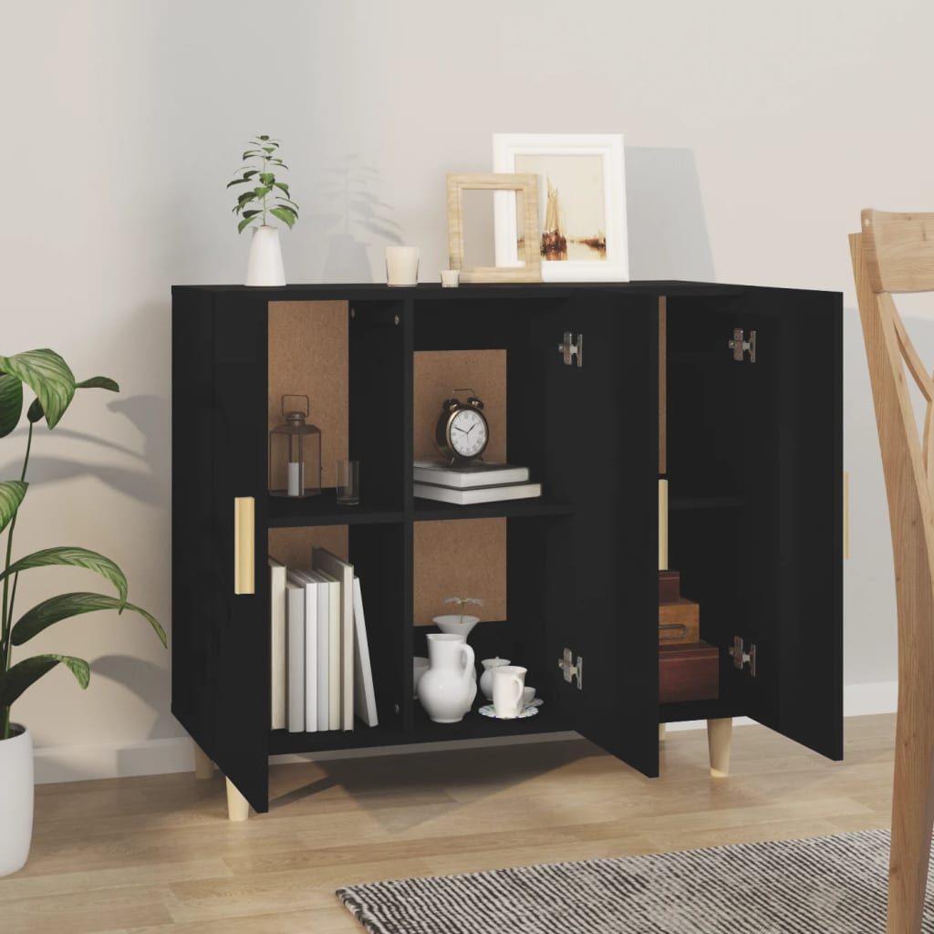 Modern Wooden 3 Door Home Sideboard Storage Cabinet Dining Room Wood Unit