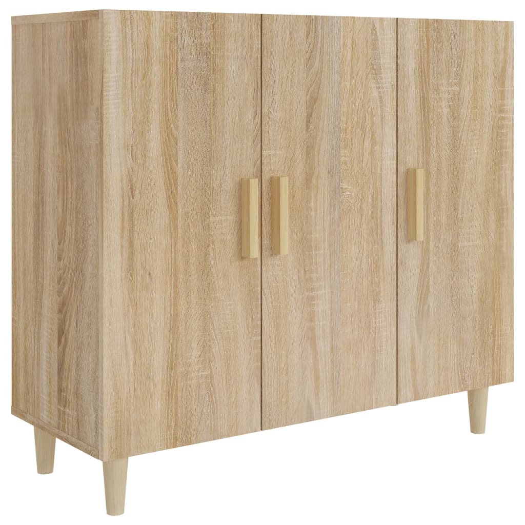 Modern Wooden 3 Door Home Sideboard Storage Cabinet Dining Room Wood Unit