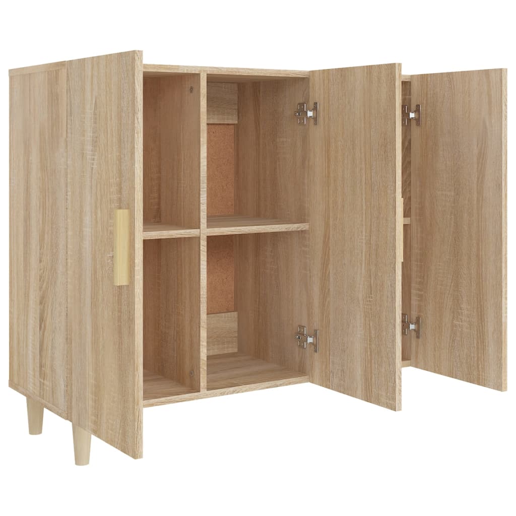 Modern Wooden 3 Door Home Sideboard Storage Cabinet Dining Room Wood Unit