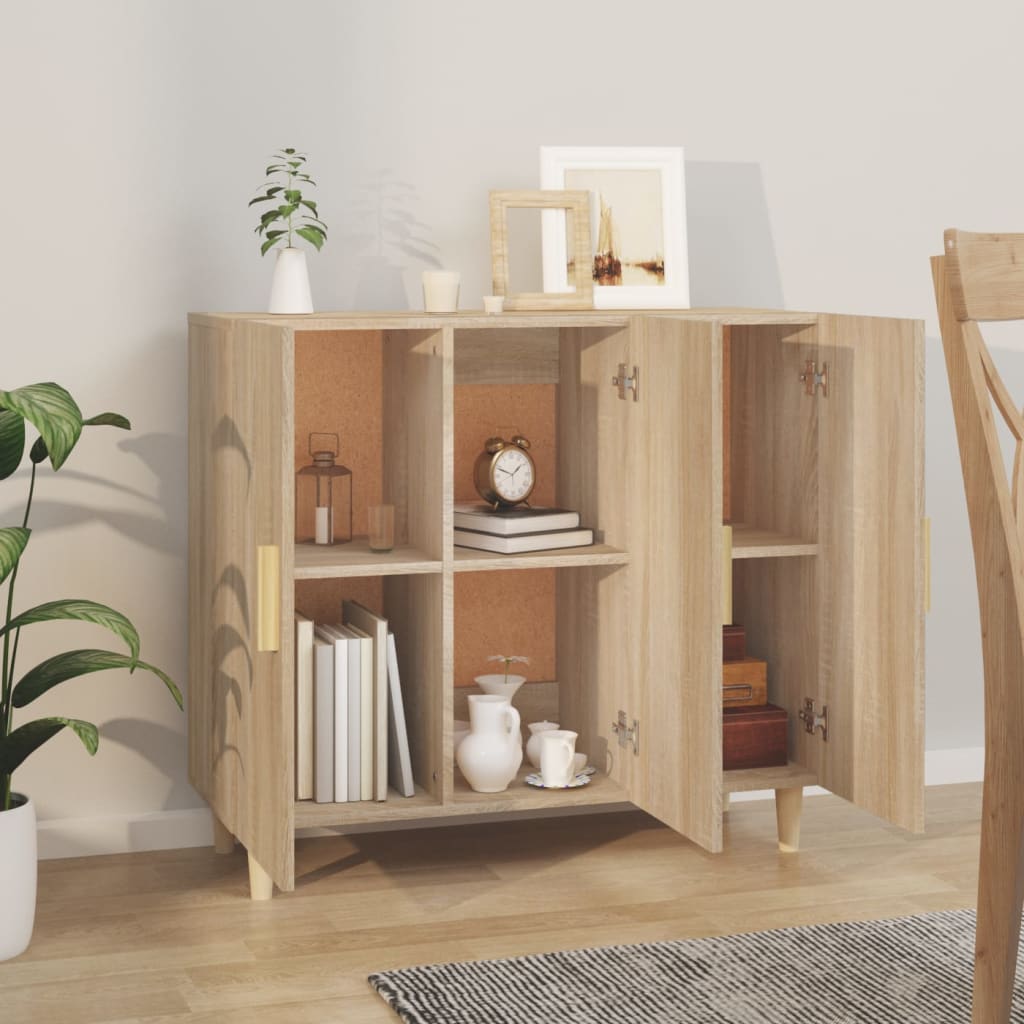 Modern Wooden 3 Door Home Sideboard Storage Cabinet Dining Room Wood Unit
